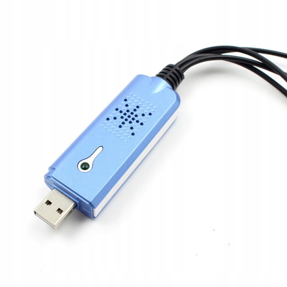 USB GRABBER z AV Chinch S-Video VHS przechwytywanie obrazu karta zgrywanie Model 1B2-02-19
