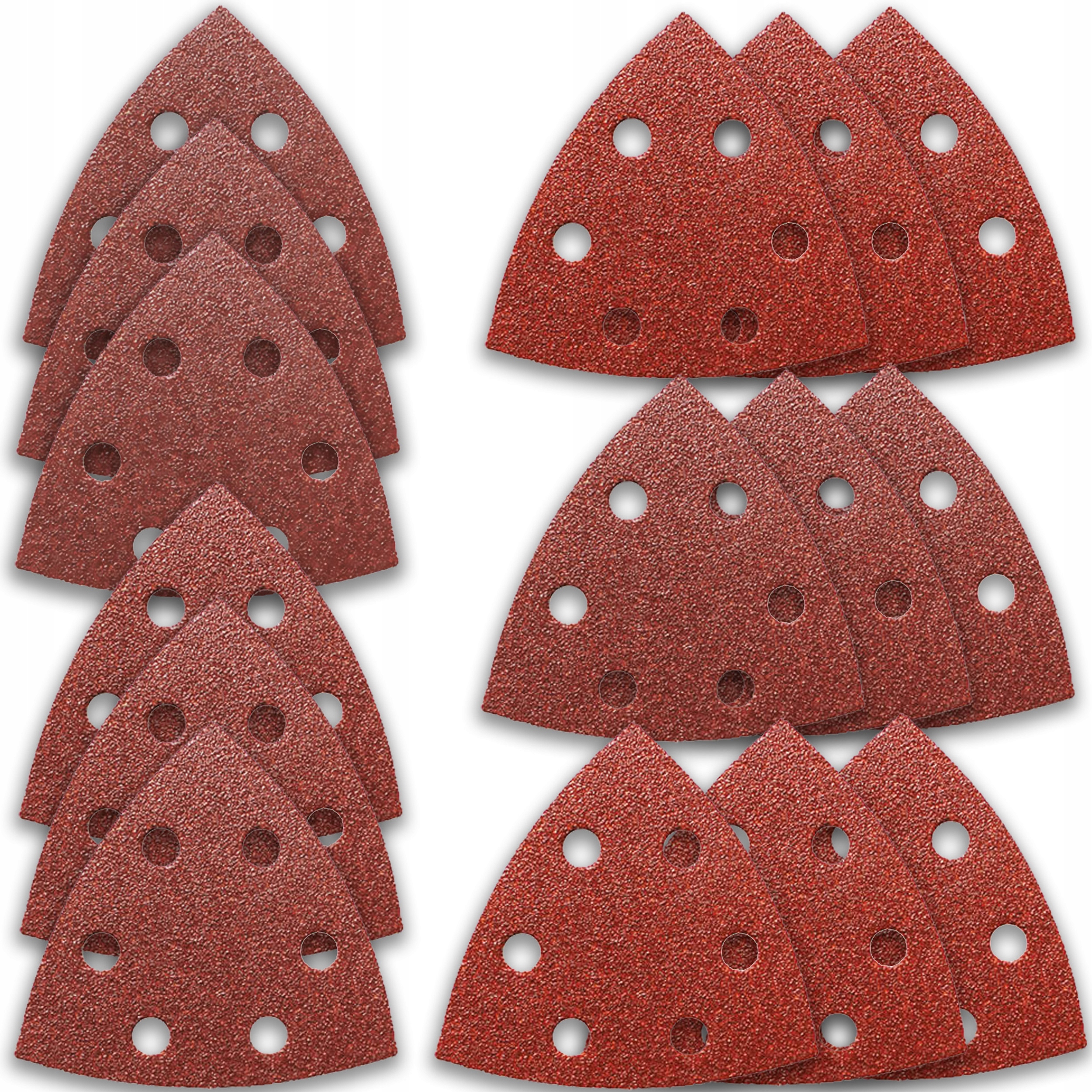 Papier Ścierny Trójkątny Do Szlifierki P60/80/100/120/180 [ 82 MM ] 15 Szt