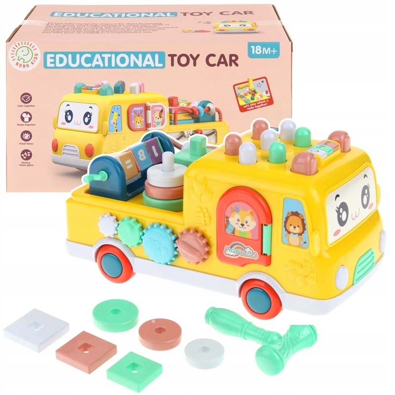 

Edukacyjny Autobus Samochód Sorter Przebijanka