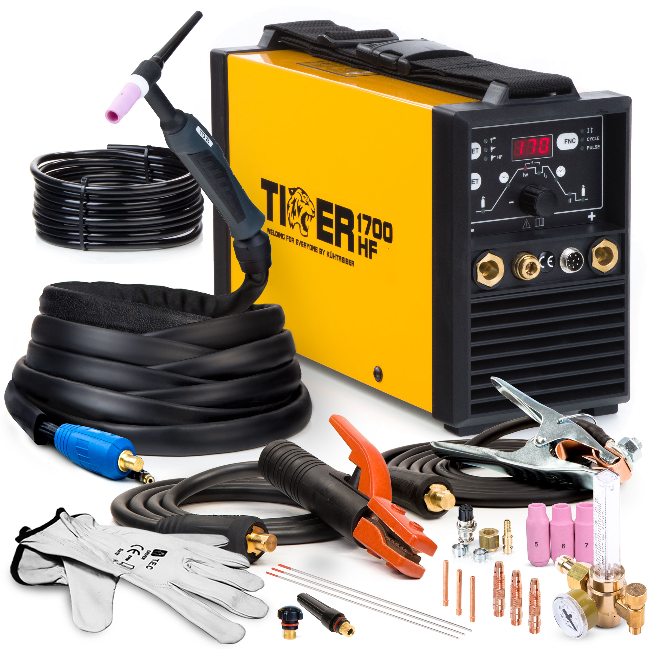 Invertorová Svářečka Invertor Tiger 1700 Hf Tig DC Puls Mma 230V 170A Hf