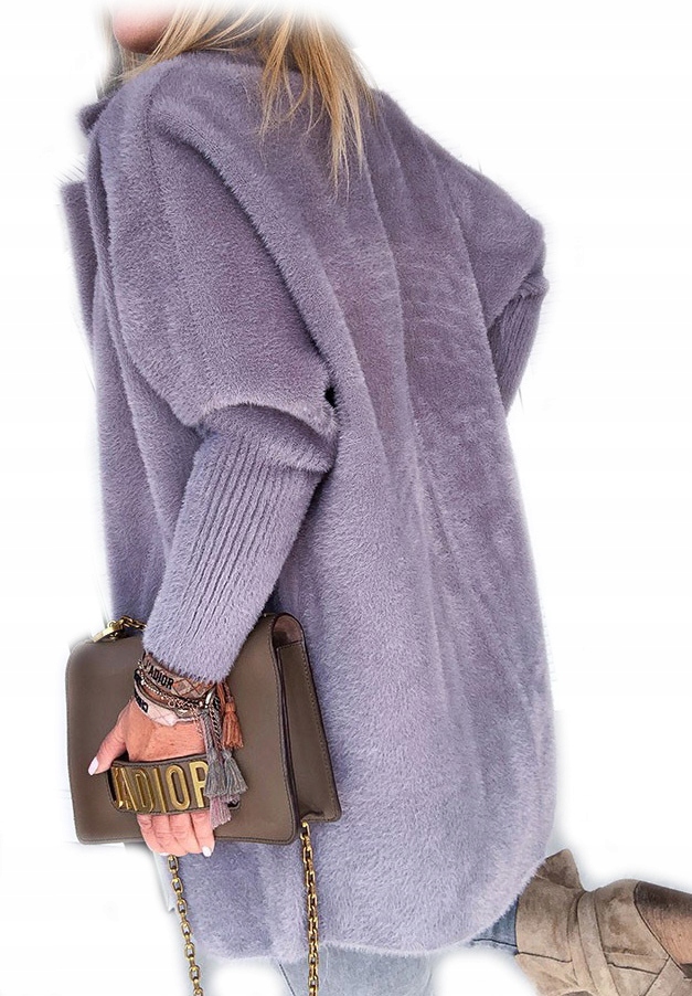 

Płaszcz Alpaka Długi Płaszczyk Wełna Kurtka M