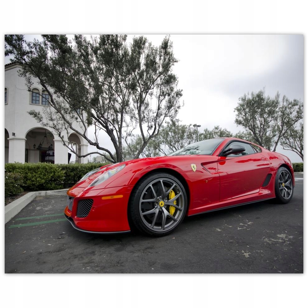 

Plakat 50x40 Czerwony samochód Ferrari