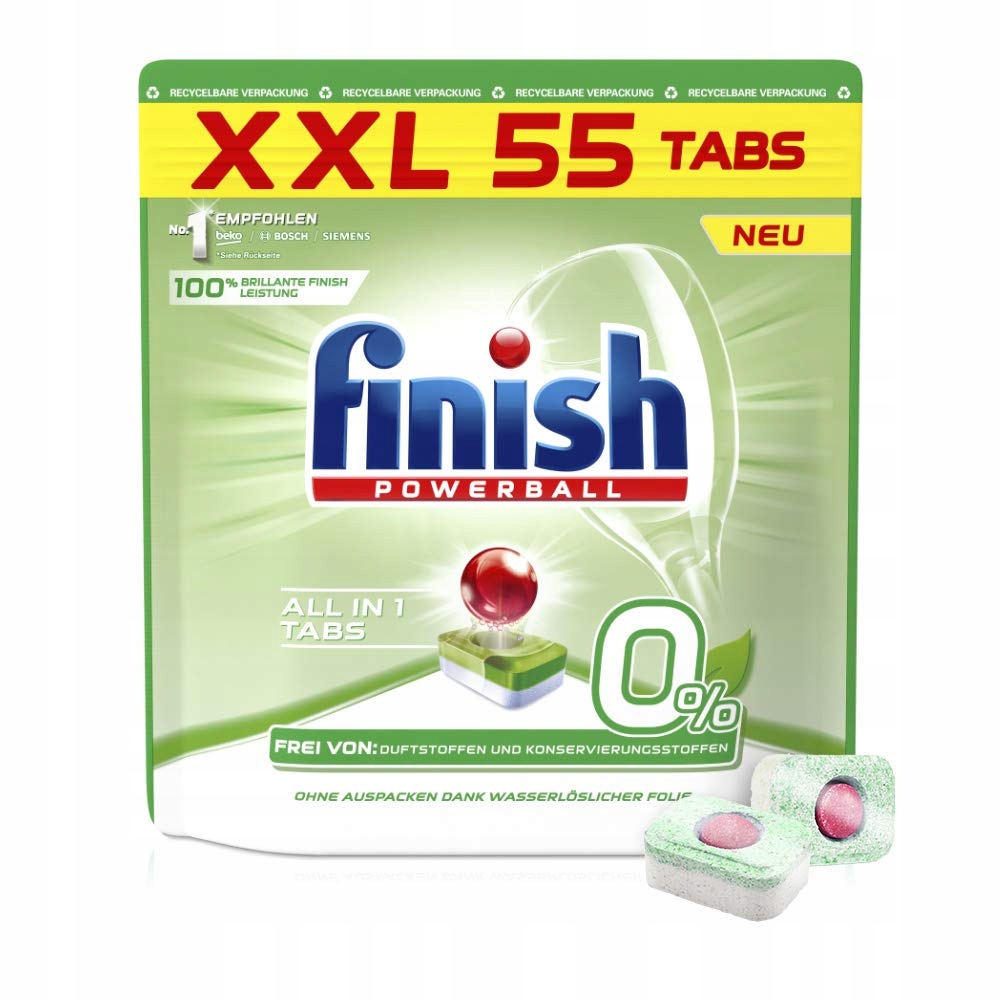 

finish Powerball all in 1 tabs 0% do zmywarki 55