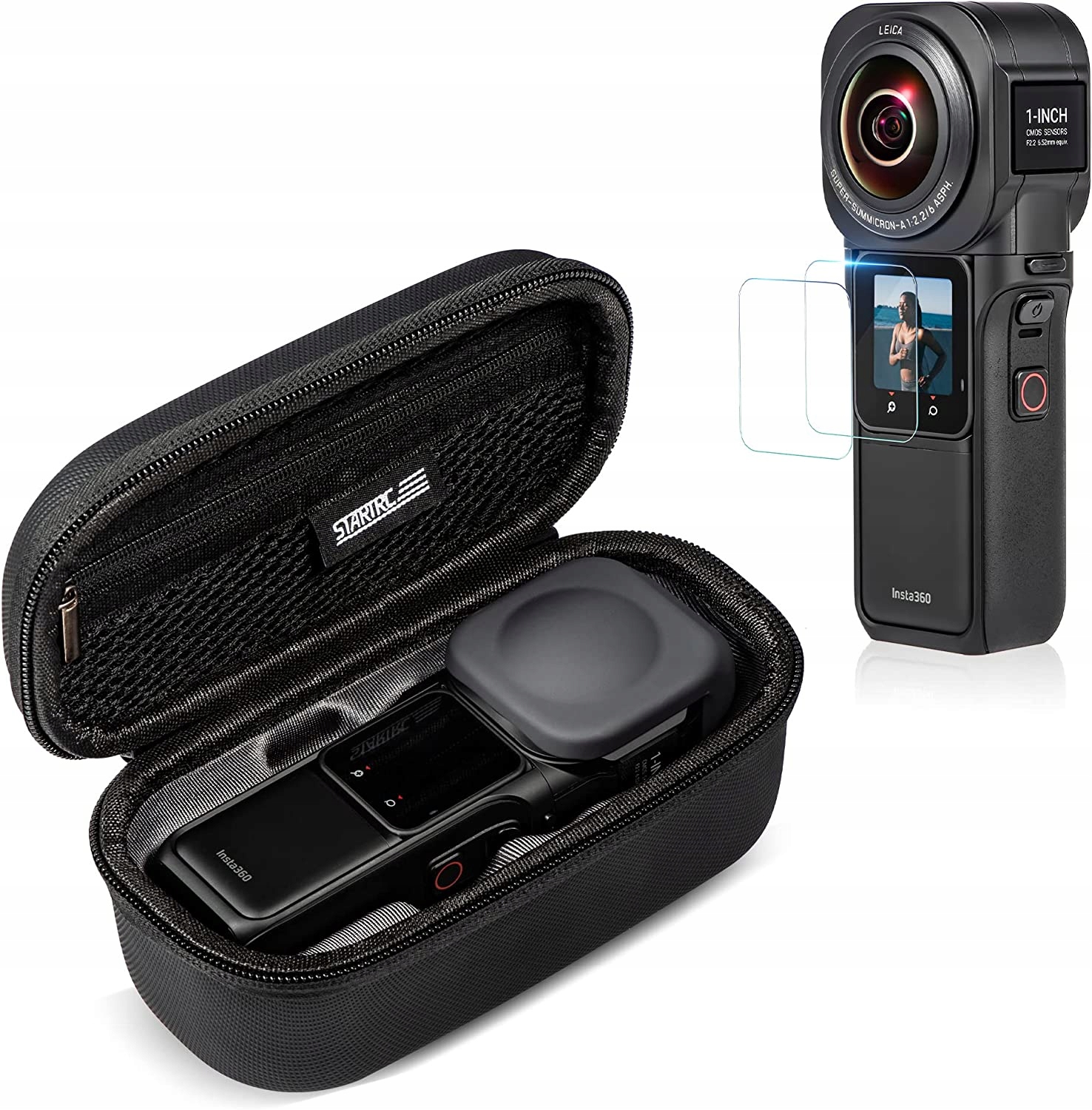 FUTERAŁ + SZKŁO HARTOWANE DLA INSTA360 ONE RS