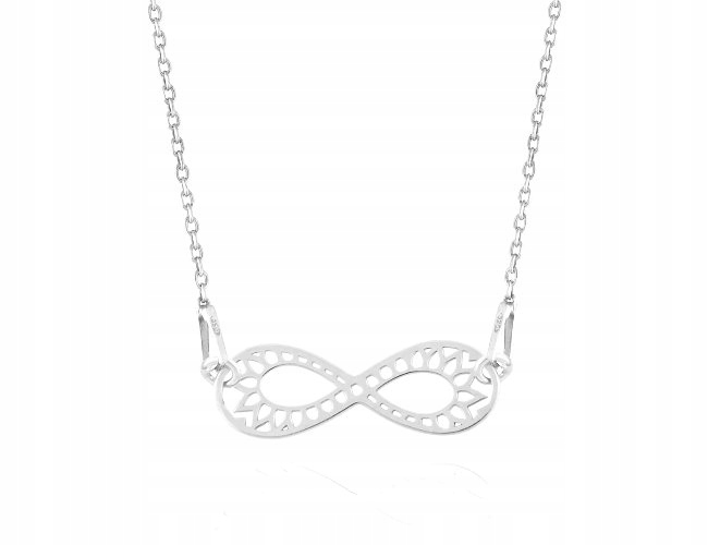 

Łańcuszek Infinity Nieskończoność ażur srebro925
