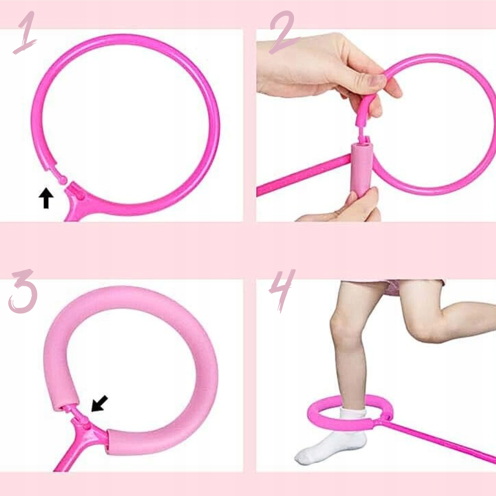 ŚWIECĄCA SKAKANKA DLA DZIECI HULA HOP NA NOGĘ Z DIODAMI LED ZABAWKA SKIPPER Kolor wielokolorowy