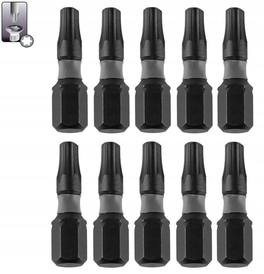

Końcówki wkrętakowe udarowe bity Torx T30x25mm