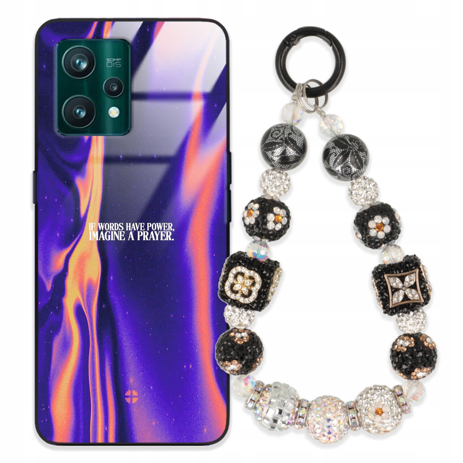 Puzdro Pre Realme 9 Pro Plus Glass Kľúčenka Elegantné Prémiové Puzdro