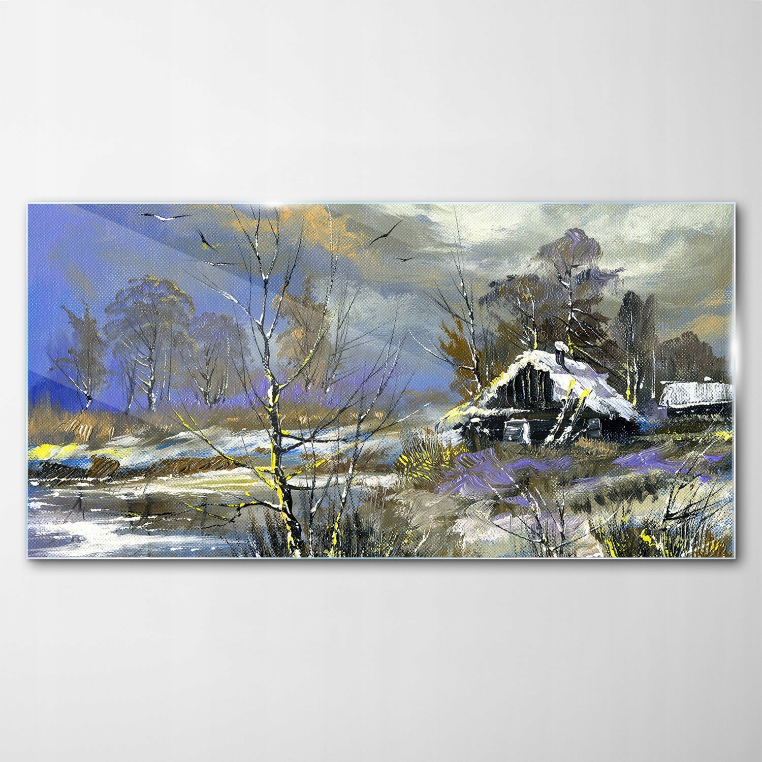 

Hartowany Obraz Szklany Zima Las Krajobraz 140x70