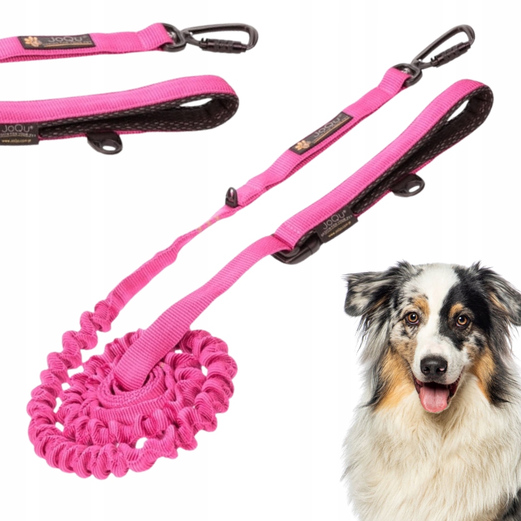 Vodítko S Tlumičem JoQu Ultra Strong Runners Růžová Neonová