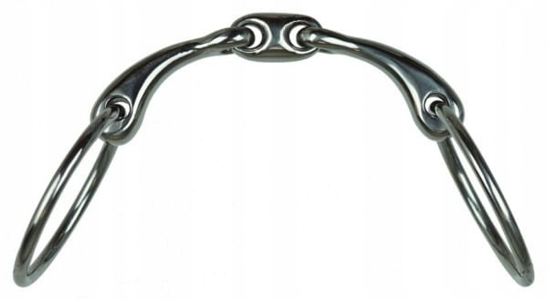 Wędzidło dla koni York podwójne łamane anatomiczne 12.5 cm