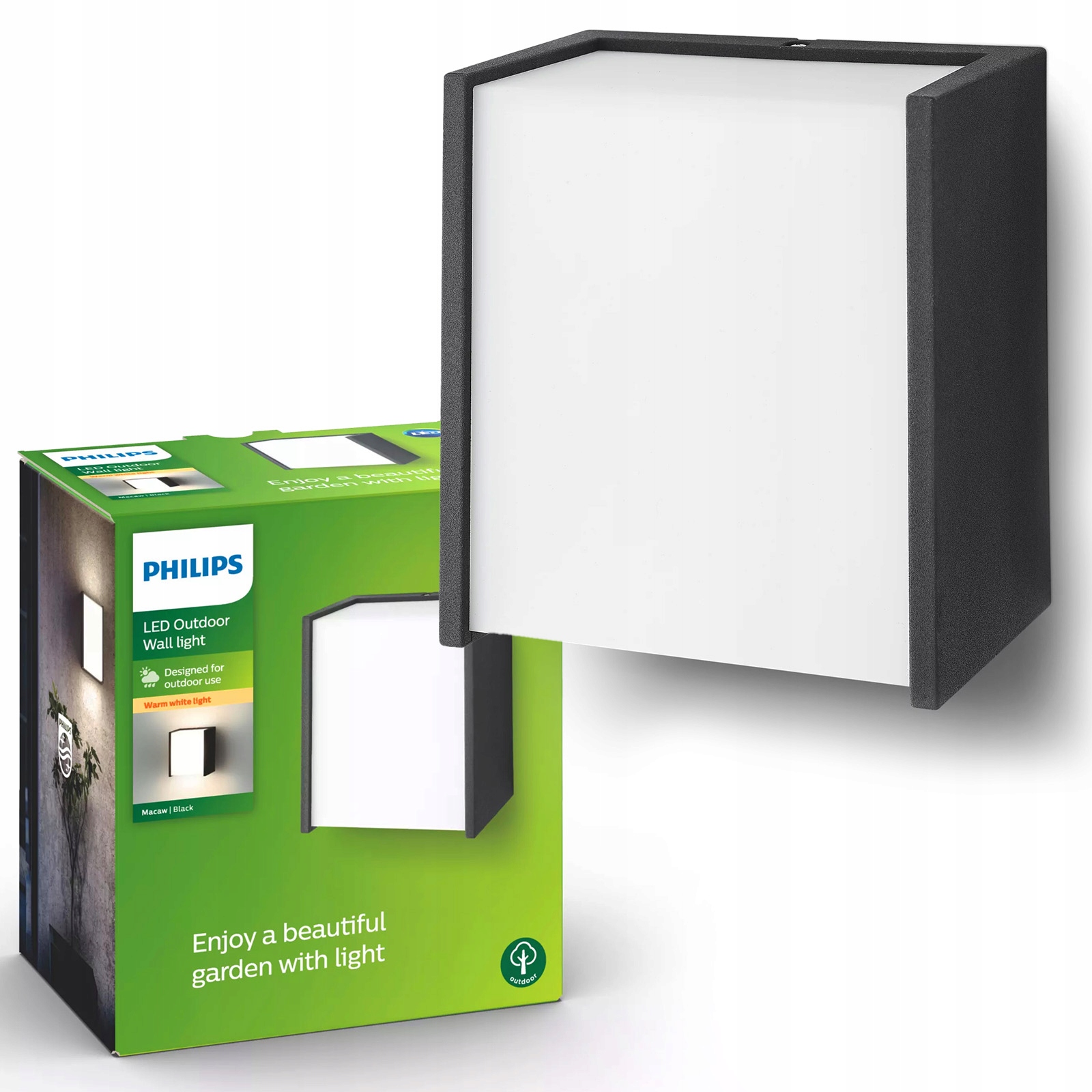 Zahradní nástěnné svítidlo Fasádní venkovní Led lampa 3W Macaw myGarden Philips