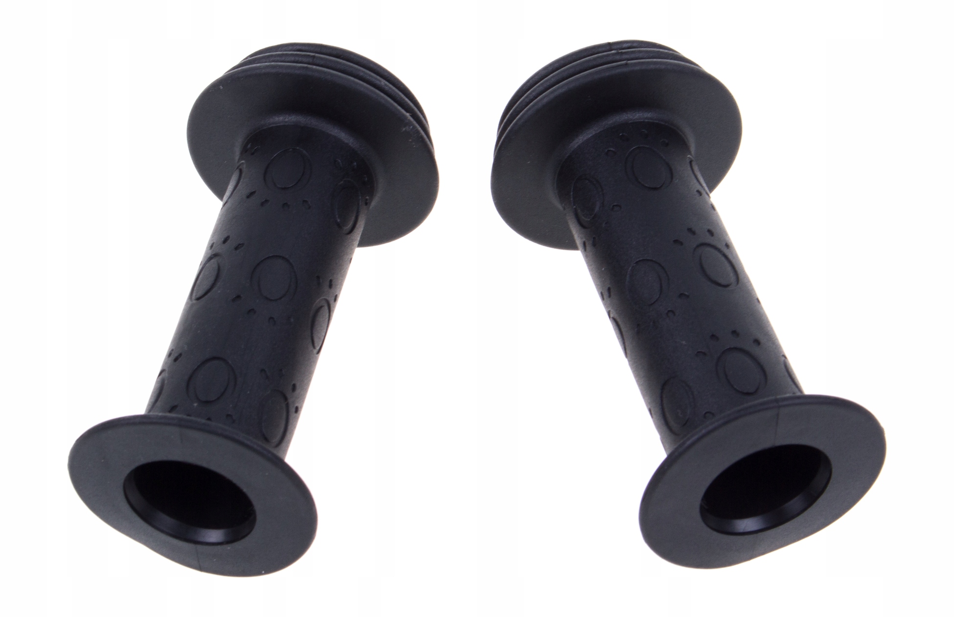 CHWYTY KIEROWNICY ROWEROWE DZIECIĘCE 96 mm CZARNE Materiał guma