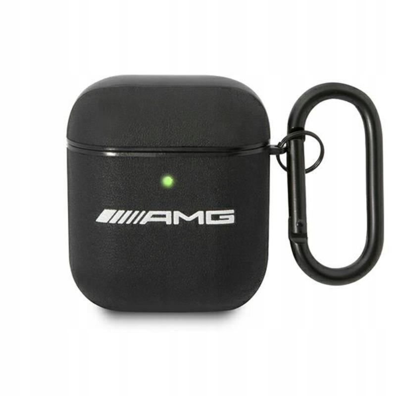 Amg Leather Big Logo Pouzdro pro AirPods (černé)