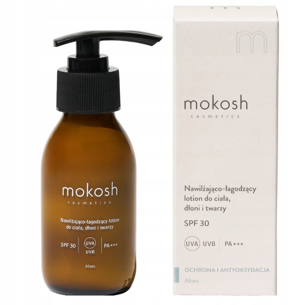 Mokosh Hydratační a zklidňující tělové, ruční a pleťové mléko s SPF30 90ml