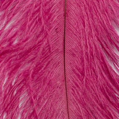 Pióro Strusia Naturalne Farbowane Fd Ostrich Herl Dark Pink FD1909