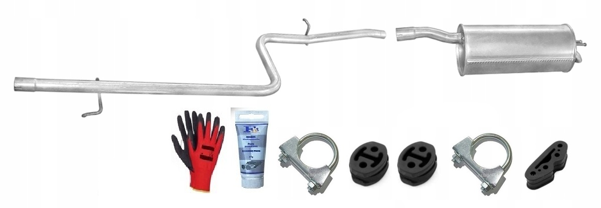 Fiat Doblo 1.9 Diesel 46kW (2000-2005) Střední Trubka sada Tlumič Tlumič bonus