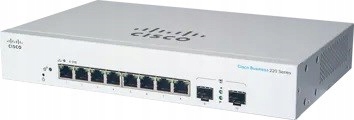 Cisco switch CBS220-8T-E-2G (8xGbE, 2xSFP, fanless) CBS220-8T-E-2G-EU