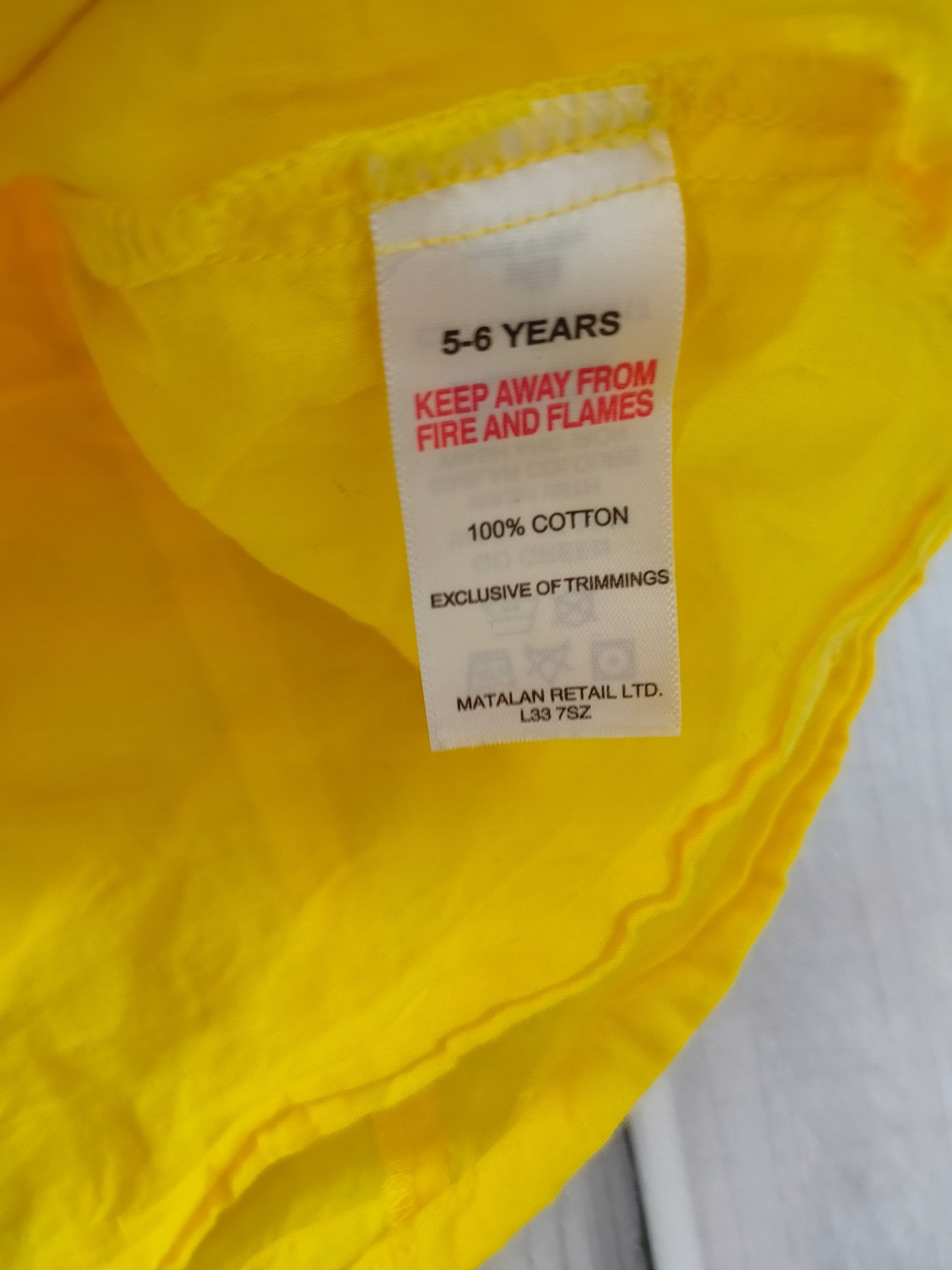 Matalan Koszula żółta dla dziewczynki r. 110/116 Marka Matalan