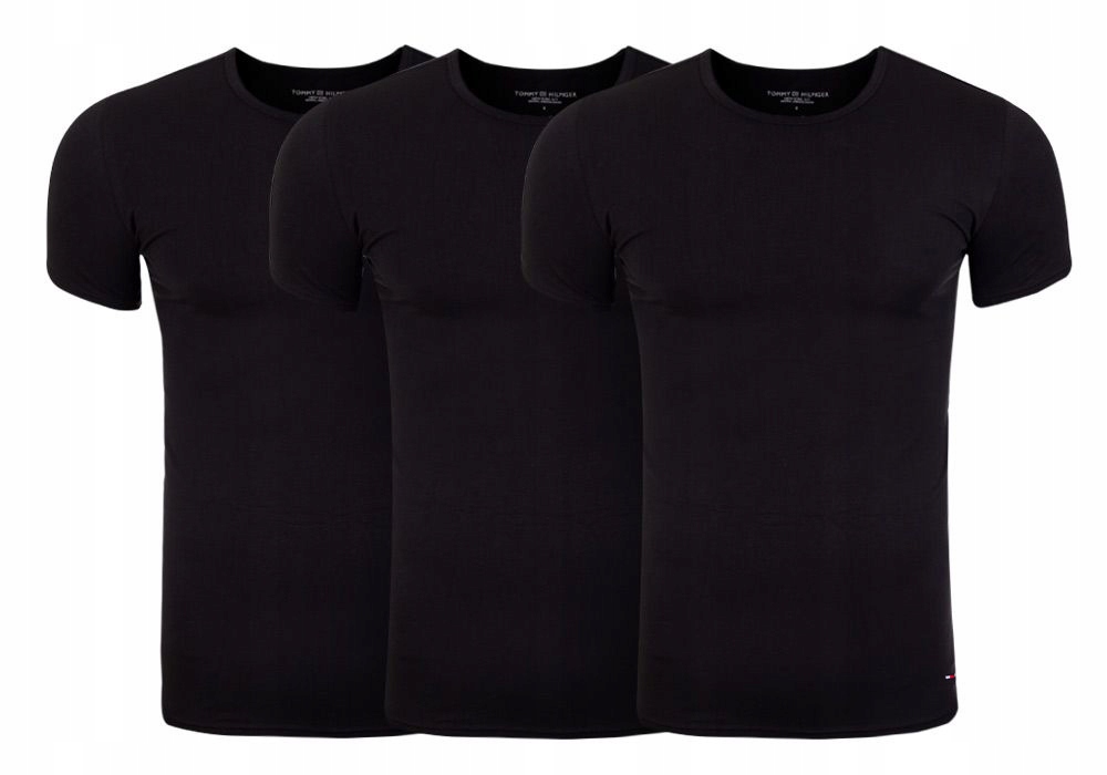 

Tommy Hilfiger Trzypak Koszulka T-shirt Black r. L