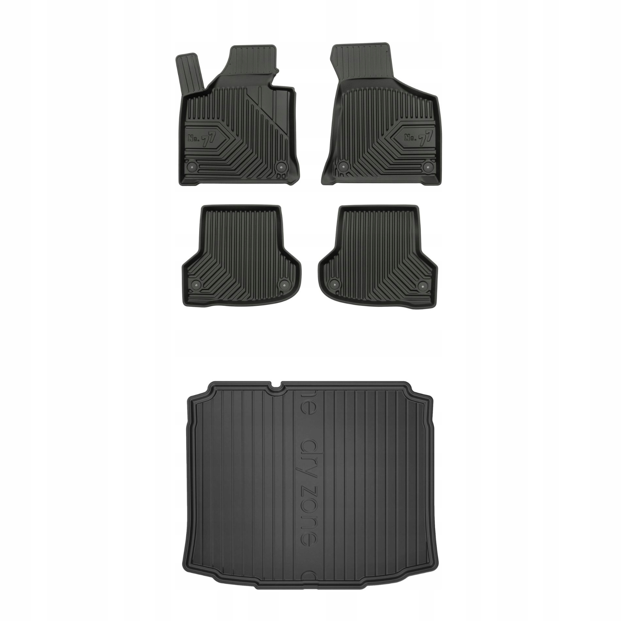 Sada gumových kobercov a rohoží pre Audi A3 8P/A3 Sportback 8P 2003-2013