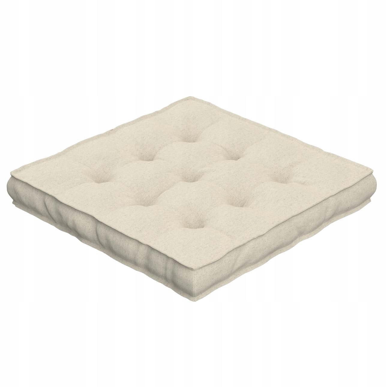 Polštář na židli Kuba 50x50 přírodní, šikmá vazba