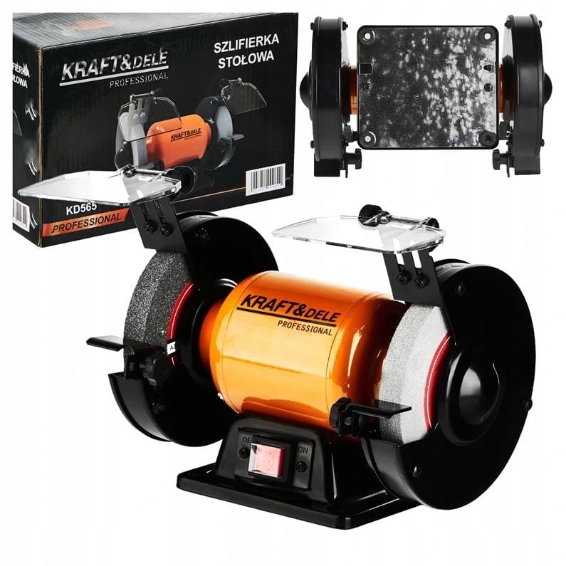 Kraft&Dele stolní bruska 1700W KD565 dva kotouče 150x20x12,7mm pro dílnu