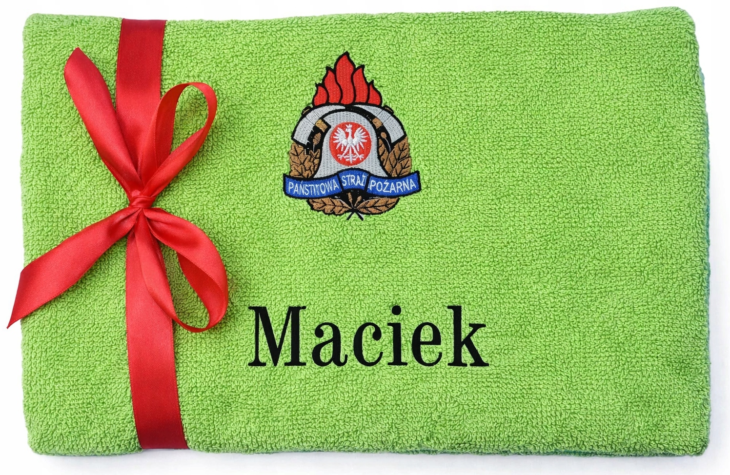 Dla Strażaka Ręcznik Haftowany Z Imieniem Ochotnicza Lub Państwowa