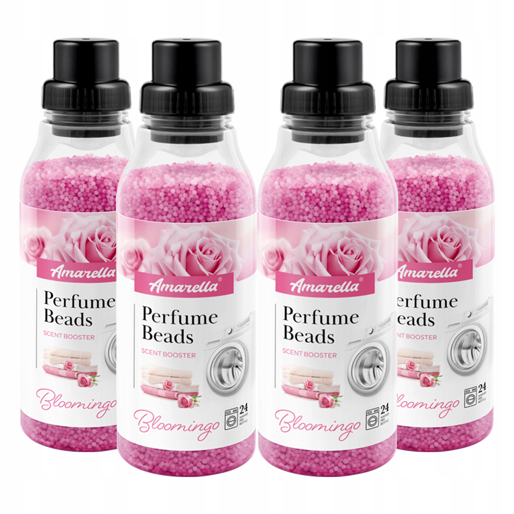 Sada vonných perliček na praní Amarella Bloomingo 4x370 g granule