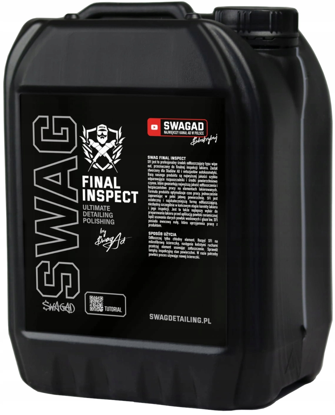 SWAG FINAL INSPECT PŁYN DO ODTŁUSZCZANIA LAKIERU INSPEKCJA 5000 ML