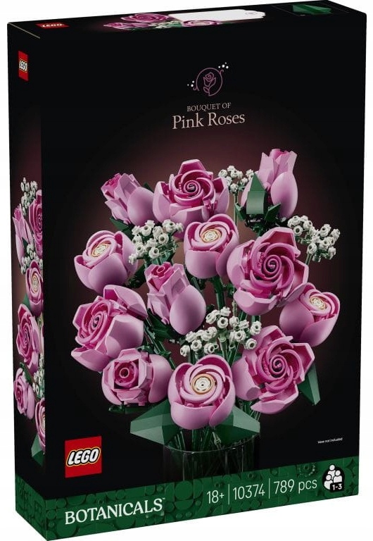stavebnice Lego Botanicals Kytice růžových růží 789 dílků 10374