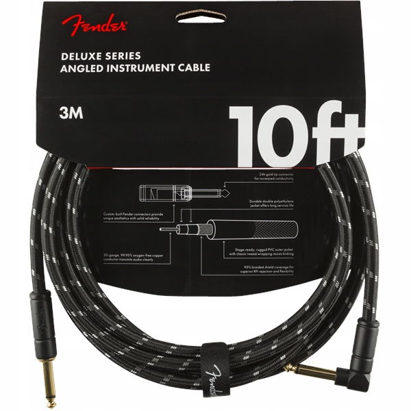 

Kabel J-j 3m Fender Deluxe Series Tweed Black Kąt