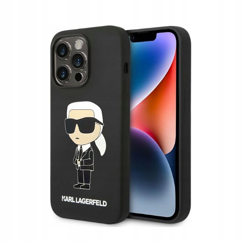 Karl Lagerfeld Silicone Nft Ikonik Pouzdro pro iPhone 14 Pro (černé)
