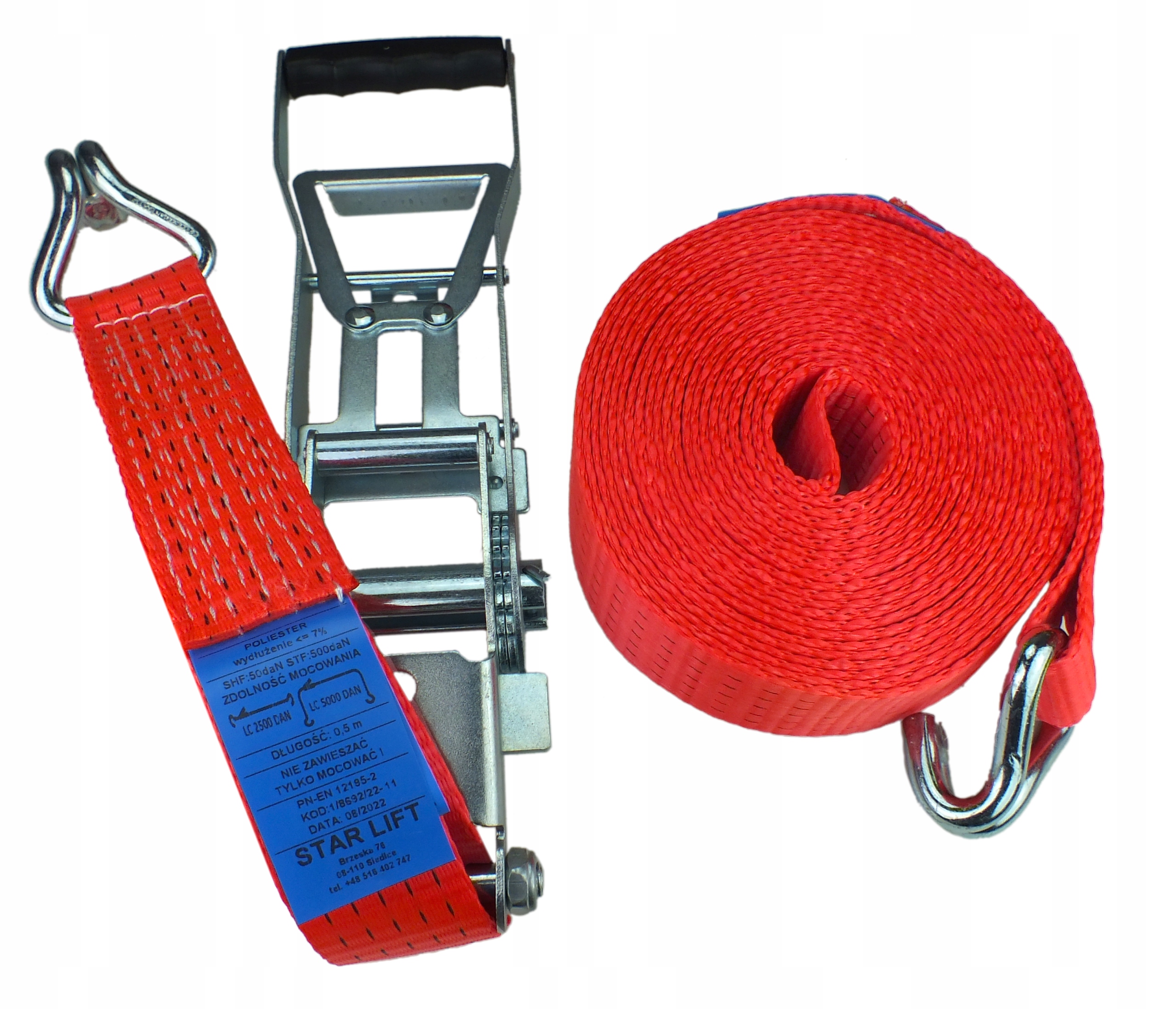 Přepravní pás napínák Ergo 500daN 18 m 5t 50 mm