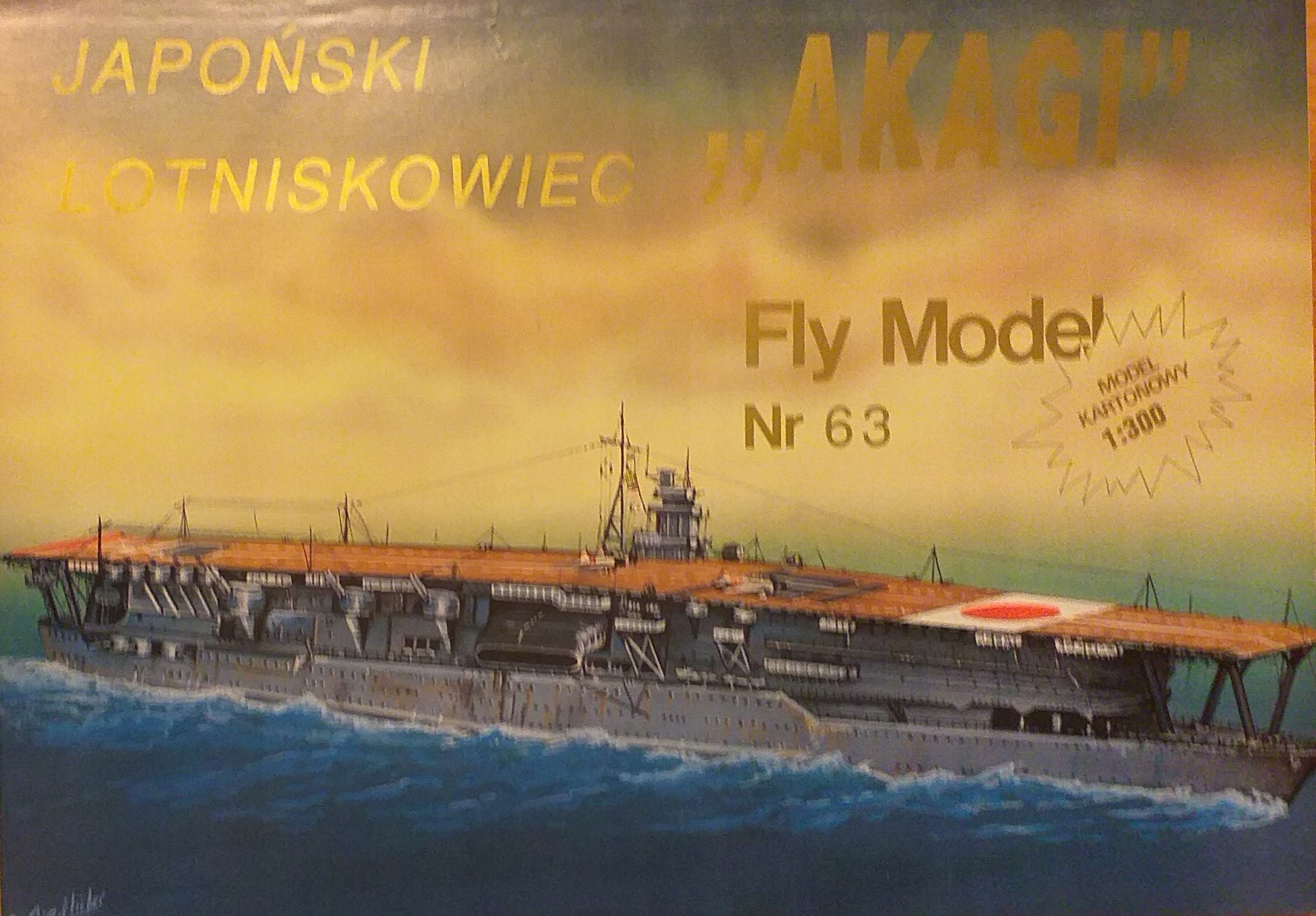 FlyModel č. 63 letadlová loď Akagi 1:300