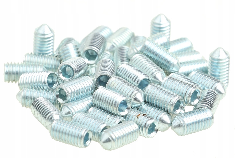 

Wkręt Dociskowy Śruba Robaczek M8x16 mm 50x Stożek