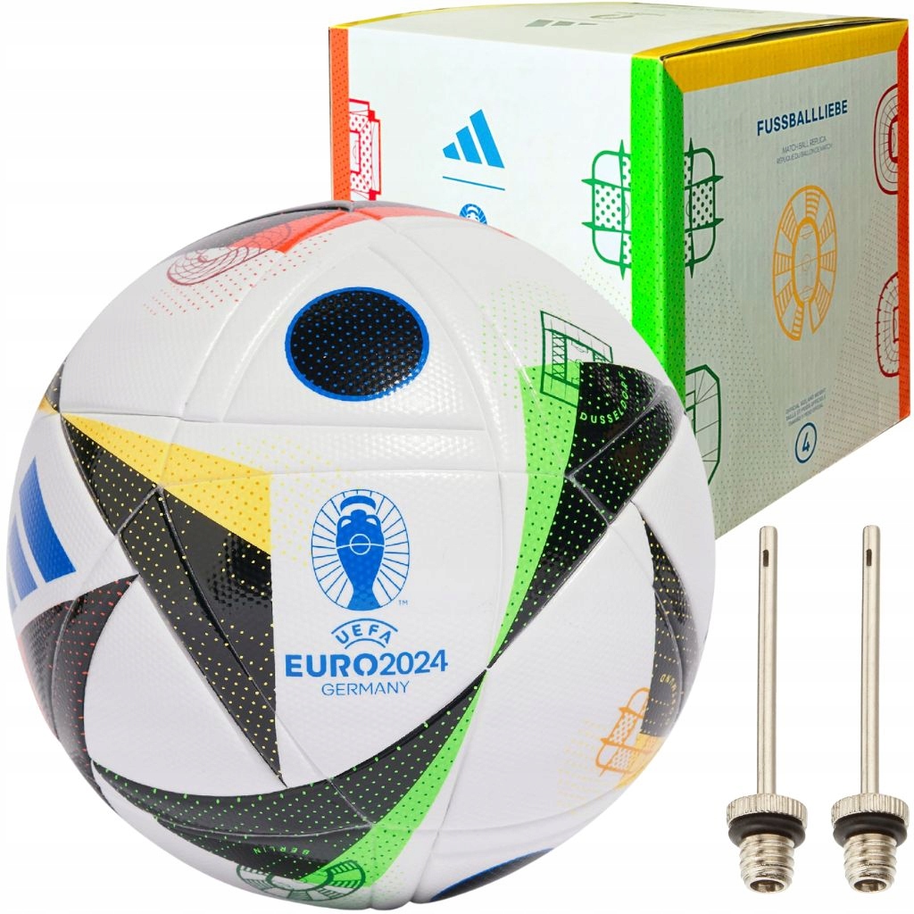 ADIDAS futbalová lopta na nohu Euro24 Fussballliebe tréningová 4 + zadarmo ihly
