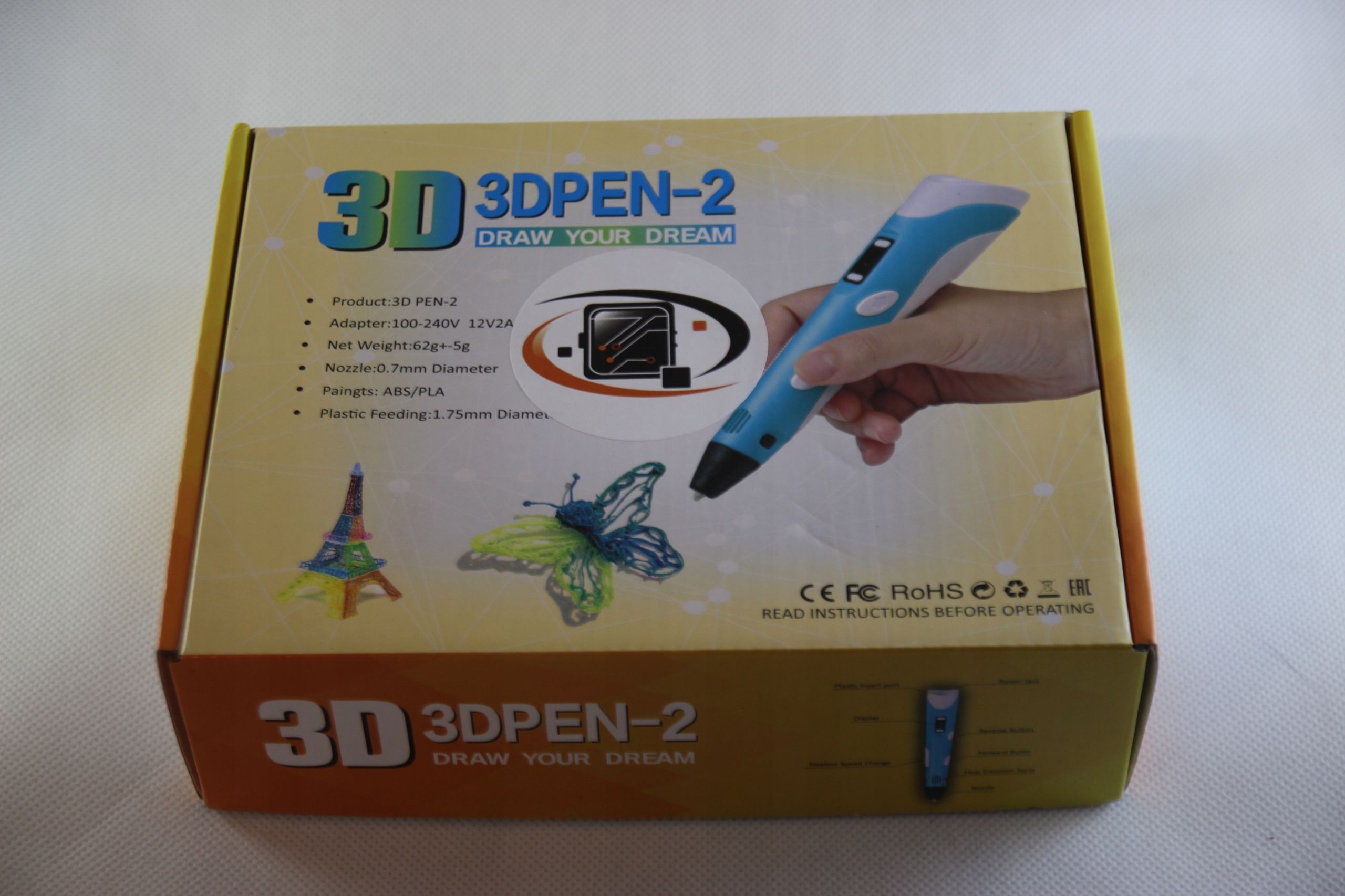 DRUKARKA 3D DŁUGOPIS 3D PEN 2GEN 144 METRY WKŁADY Rodzaj długopis 3D