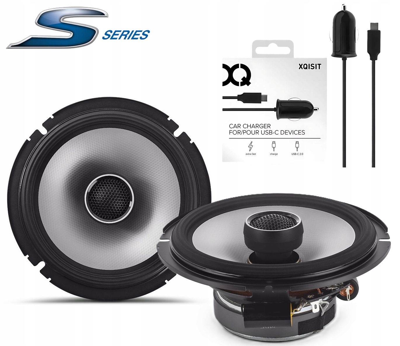 Głośniki Alpine S2-S65 Współosiowe 165mm 2-drożne ładowarka