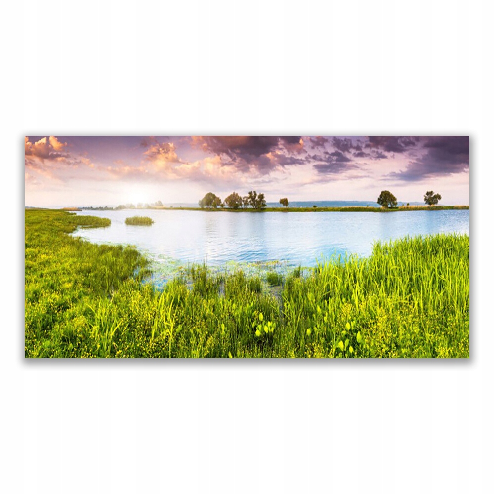 

Fotoobraz nowoczesny 120x60 Trawa Jezioro Przyroda