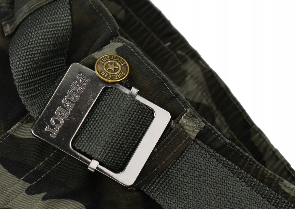 PERFECT Nowe modne SPODNIE z paskiem MORO - 128 Marka Inna marka