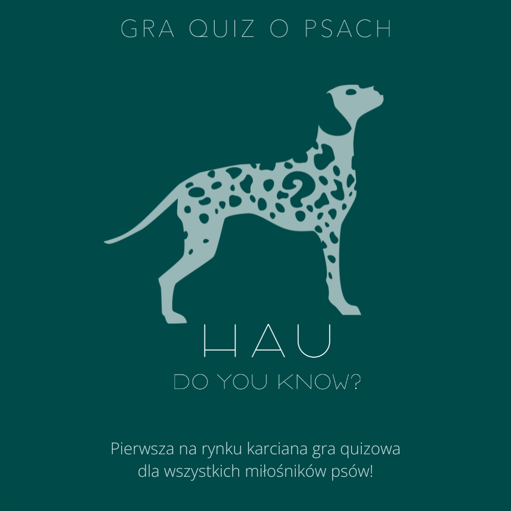Gra quiz o psach "Hau do you know?" nowość, dla wszystkich miłośników psów Nazwa Hau do you know?