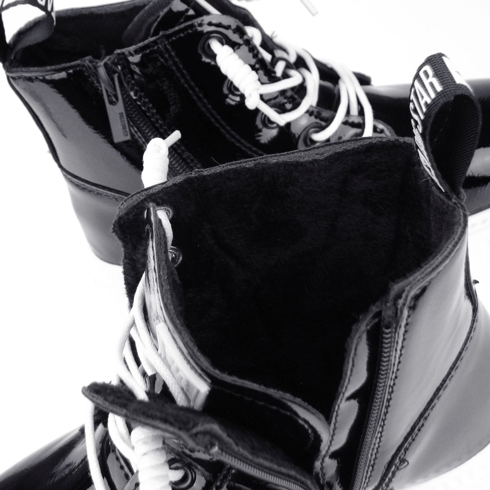 BUTY zimowe BOTKI dziecięce BIG STAR skórzane ocieplane MM374147 35 Długość wkładki wew. 22.5 cm