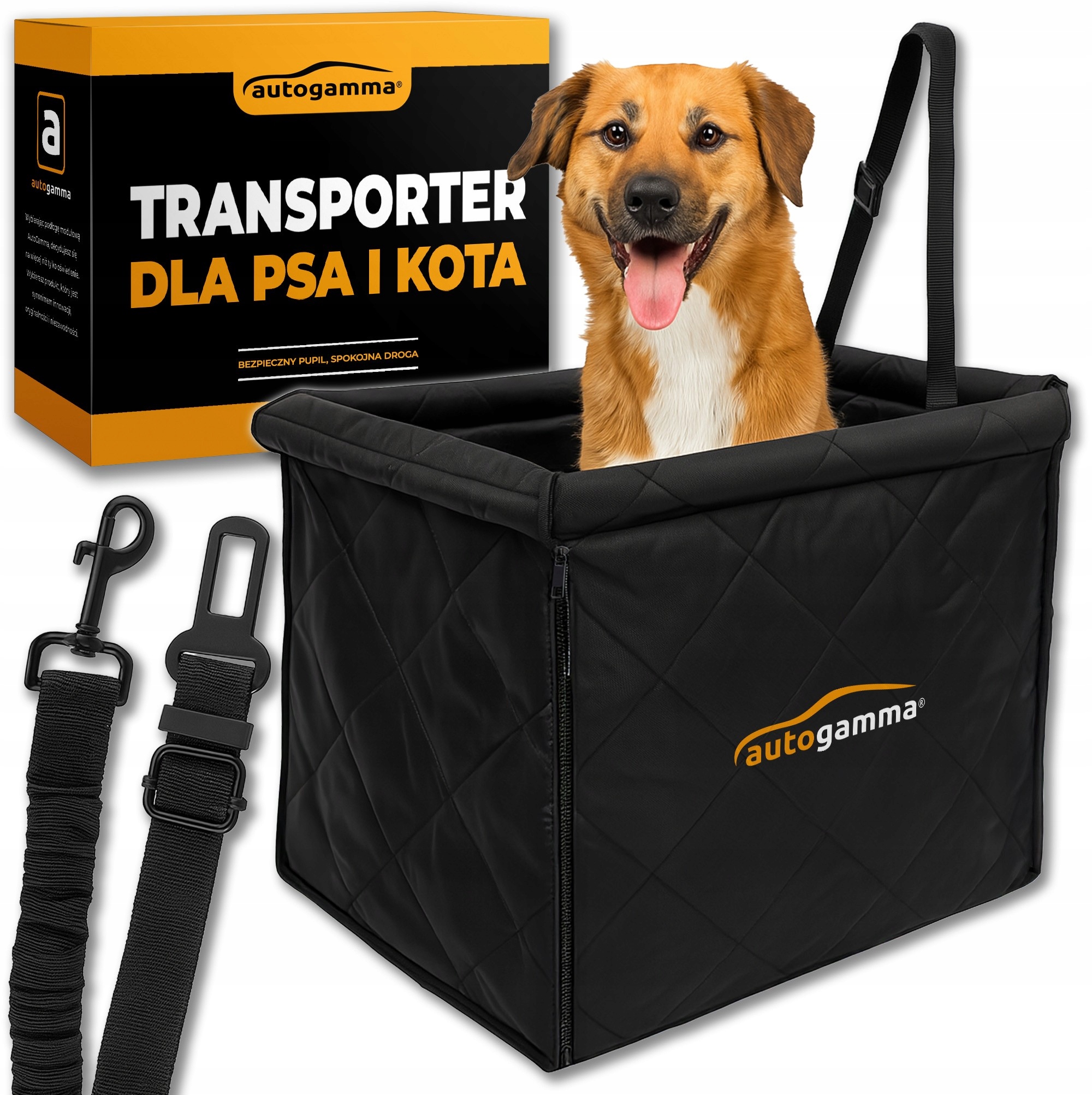 Levně Přepravka do auta Pro Psa Kočku Velká sedačka na sedadlo Podložka do auta