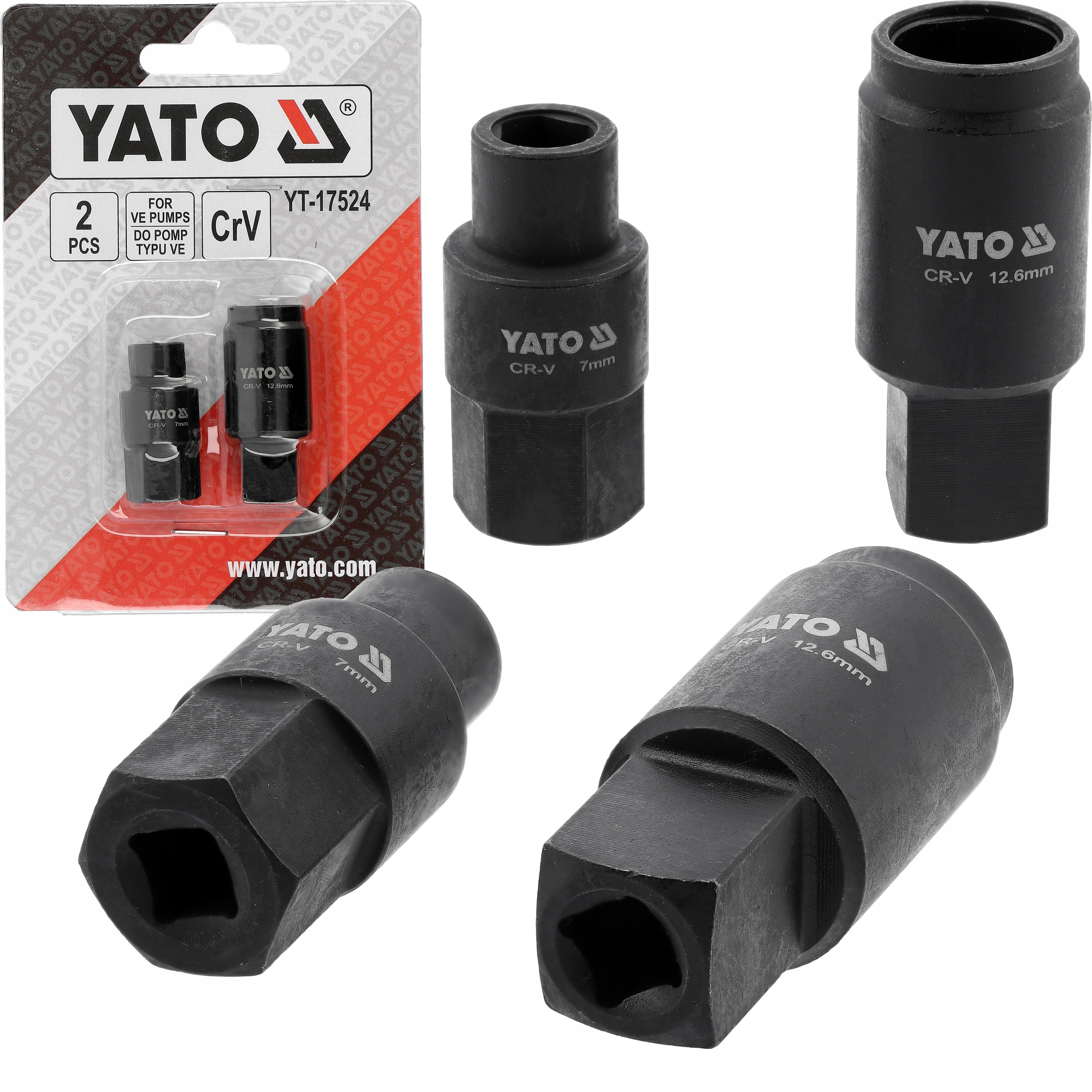 Yato Zestaw Nasadek Do Pomp Wtryskowych Common Rail Bosch Ve Tdi 3-KĄTNE