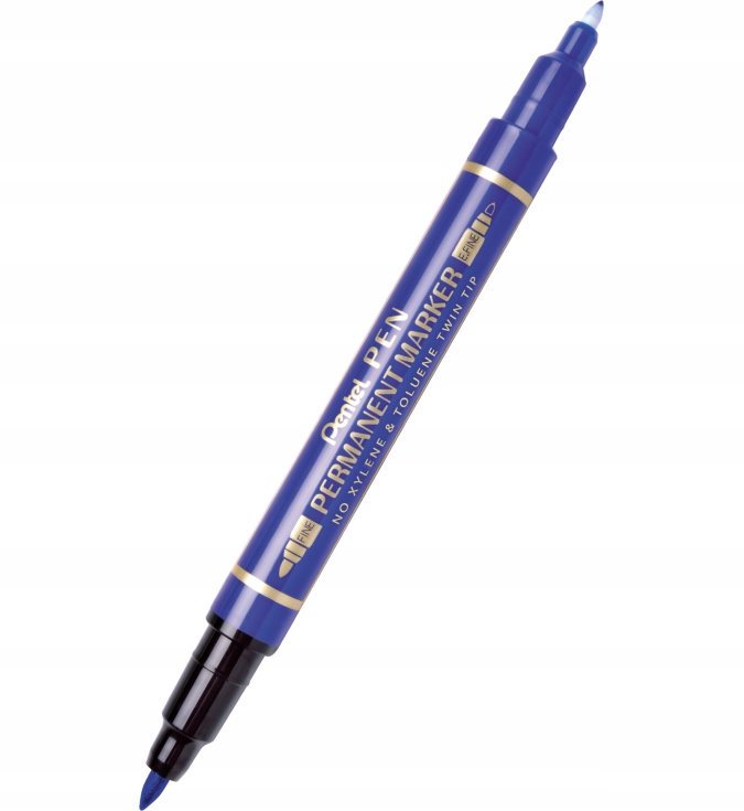

Marker foliopis niebieski dwustronny Pentel N75W