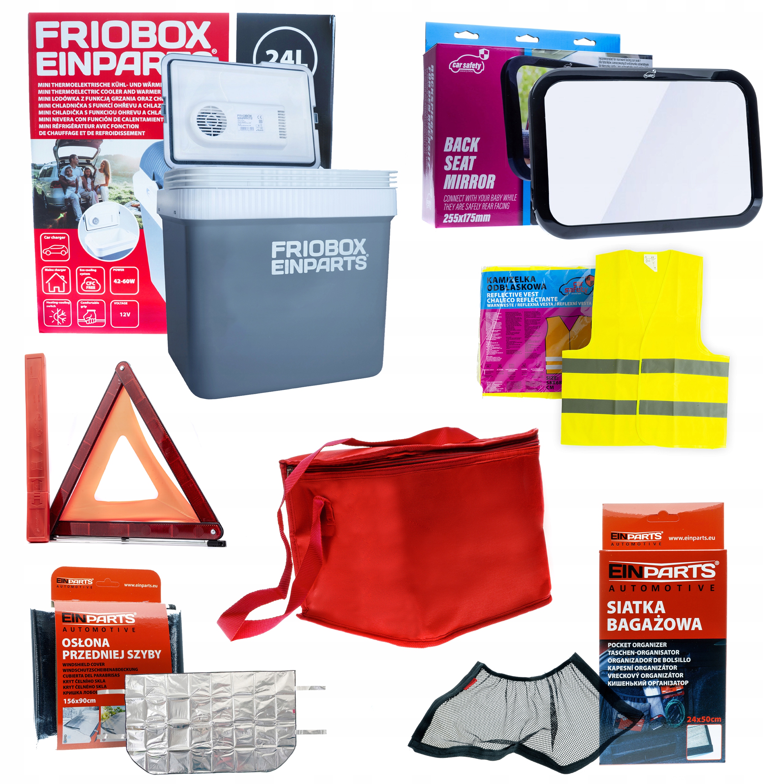 Sada Autochladnička Zrcátko Pro Dítě Kryt Skla Akcesoria