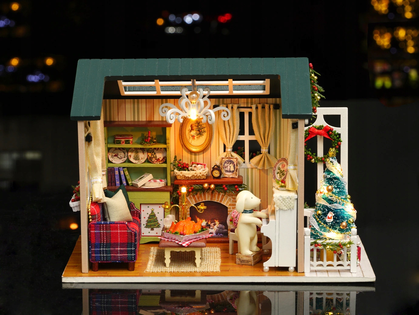 MINIATUROWY DOMEK DLA LALEK Cutebee 3D DOM Z009 Marka bez marki