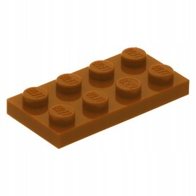 

Lego Płytka 2 x 4 Dark Orange 3020 Nowa