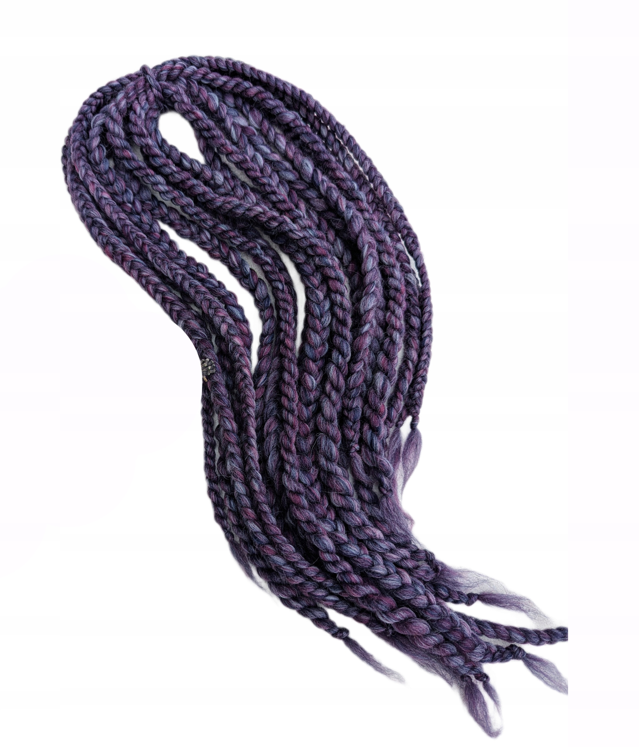 Vlněné copánky Opakovaně Použitelné , fialové, Heather Garden, 5 kusů